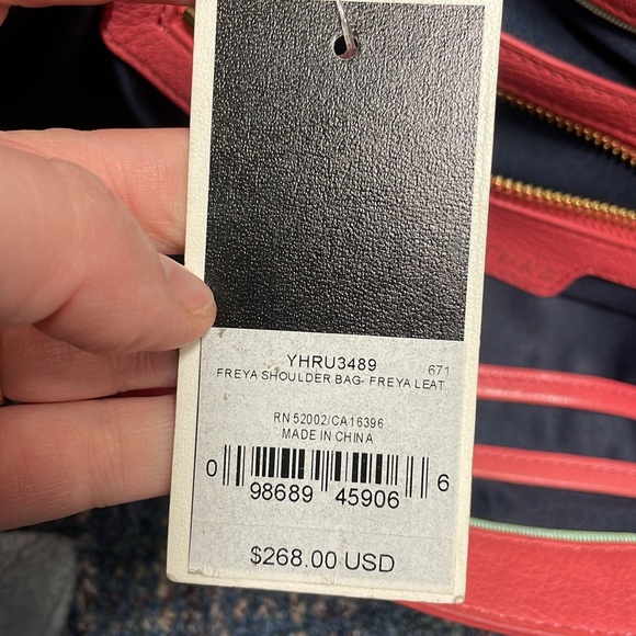 Preloved Juicy Couture jewelled coral leather handbag - Picture 17 of 17